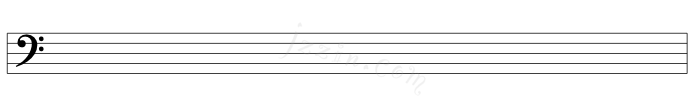 ヘ音譜表 低音部譜表